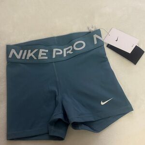 Nike Pro Women's Teal Athletic Shorts